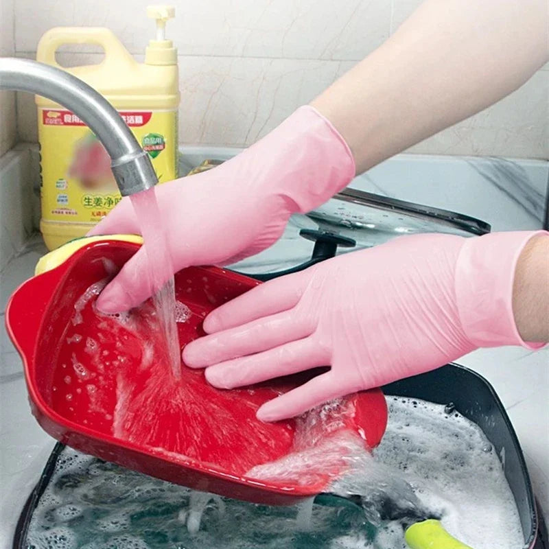 Pink Nitrile Gloves