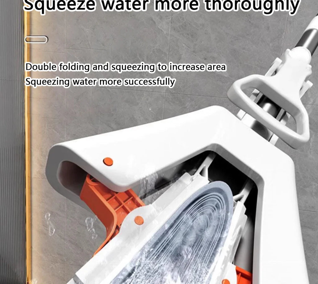 Squeezed Self-Draining Rubber Cotton Mop