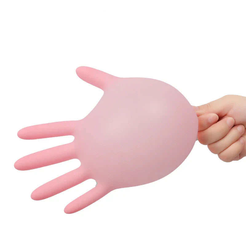 Pink Nitrile Gloves
