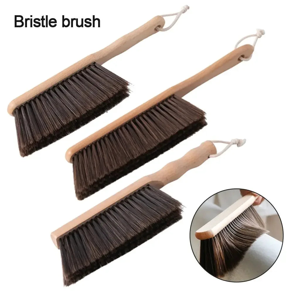 Natural Wood Bristles Brush Set