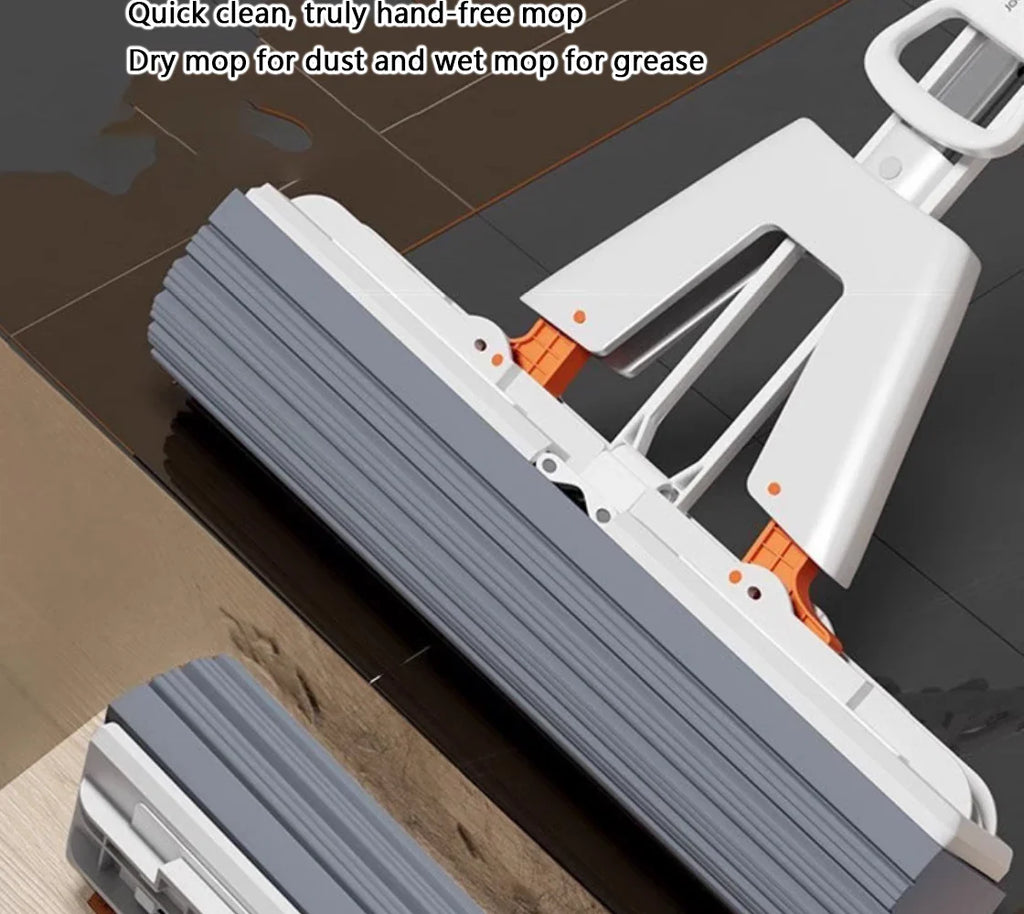 Squeezed Self-Draining Rubber Cotton Mop