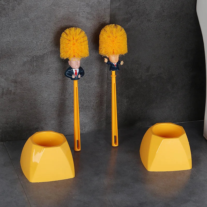Cleaner Donald Trump Brush Toilet Supplies Set
